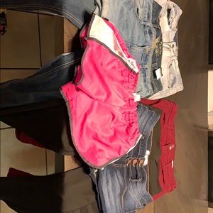 Multiple pants and shorts in juniors and women’s